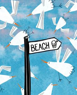 Flock to the beach