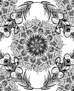 GSL Mandala Bloom White