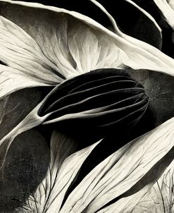 B002 Flowers Black White