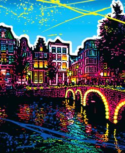 C007 Colorful Cityview Of Amsterdam Herengracht