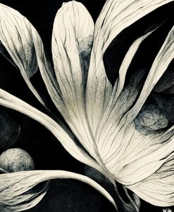 B029 Flowers Black White