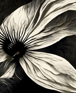 B022 Flowers Black White