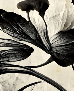 B033 Flowers Black White