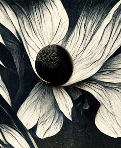 B060 Flowers Black White