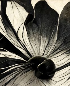 B056 Flowers Black White