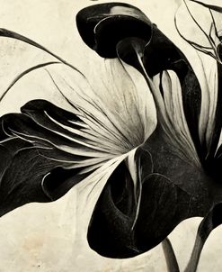 B068 Flowers Black White