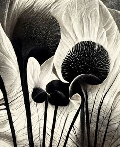 B064 Flowers Black White