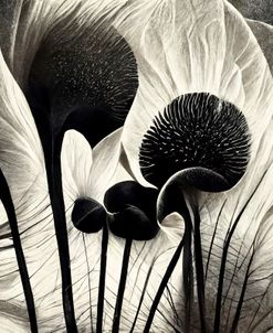 B064 Flowers Black White