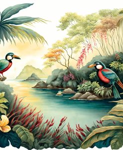 Tropical Watercolor Paradise 1