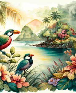 Tropical Watercolor Paradise 3