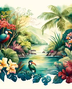 Tropical Watercolor Paradise 13