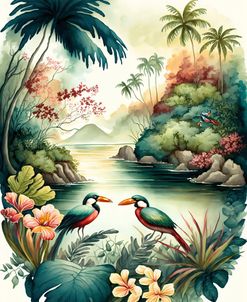 Tropical Watercolor Paradise 14