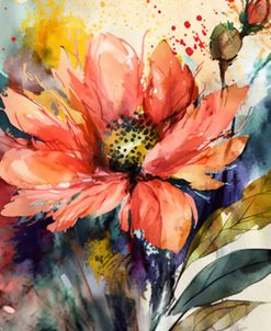 Watercolor Expressive Flowers 8