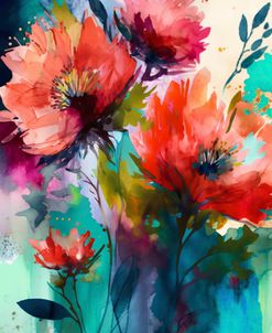 Watercolor Expressive Flowers 10