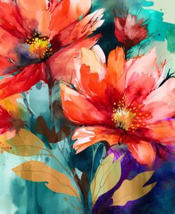 Watercolor Expressive Flowers 12