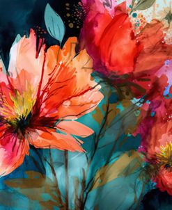 Watercolor Expressive Flowers 4