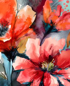 Watercolor Expressive Flowers 5