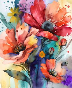 Watercolor Expressive Flowers 19