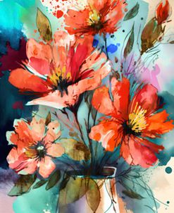 Watercolor Expressive Flowers 21