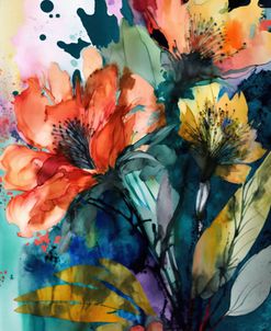 Watercolor Expressive Flowers 22