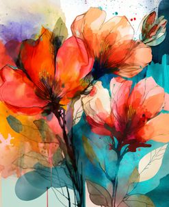 Watercolor Expressive Flowers 13