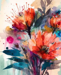 Watercolor Expressive Flowers 14