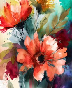 Watercolor Expressive Flowers 23