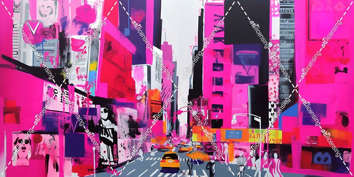 Pop Art New York Pink 6