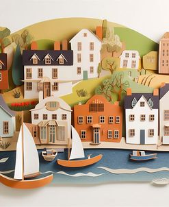 Paper Art Coastal Scene24