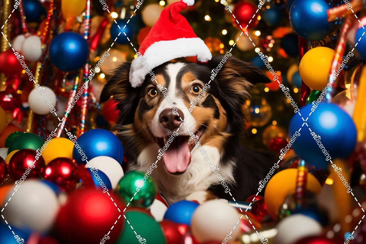Happy Christmas Dog 1