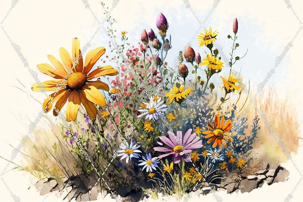 Watercolor Wildflowers 4
