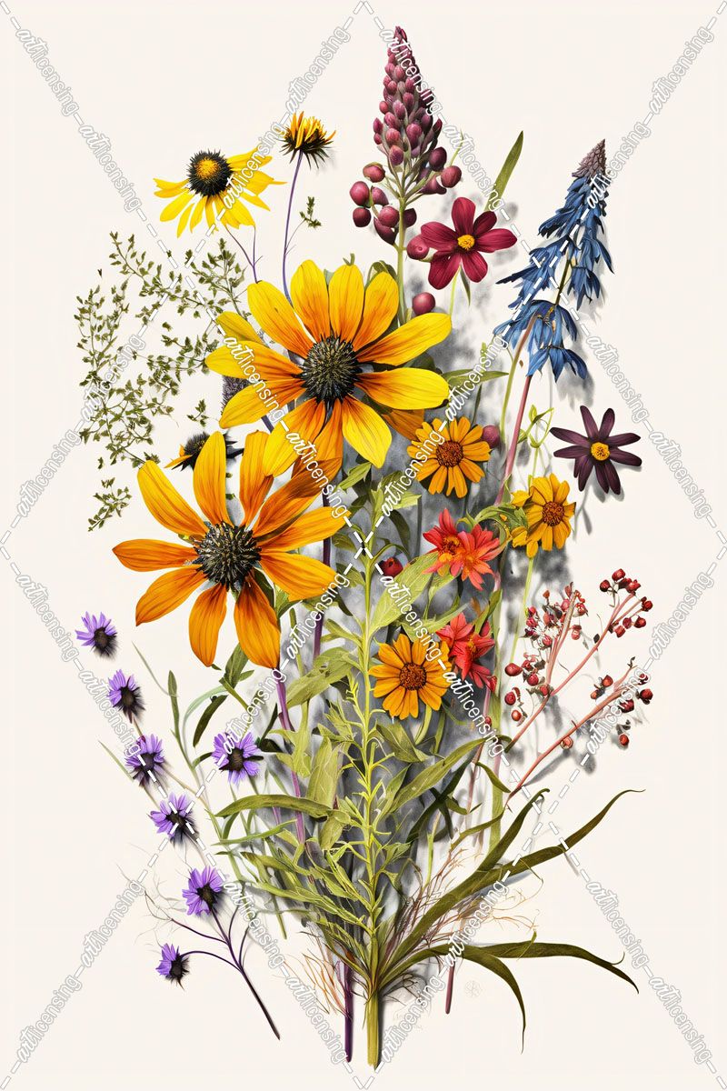 Watercolor Wildflowers 19