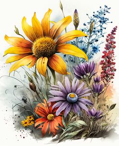 Watercolor Wildflowers 11