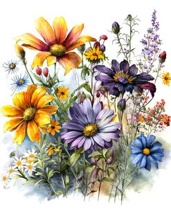 Watercolor Wildflowers 12