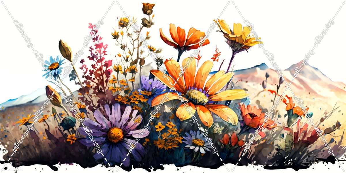 Watercolor Wildflowers 29