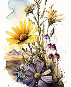 Watercolor Wildflowers 24