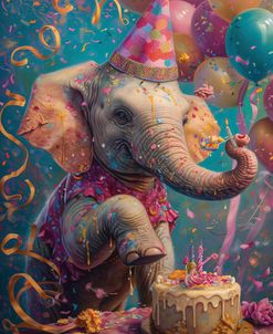 Birthday Celebration Elephant
