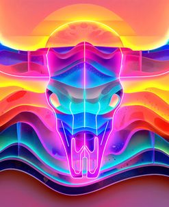 Neon Skull 2