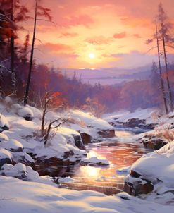 Forest Winter Sunrise