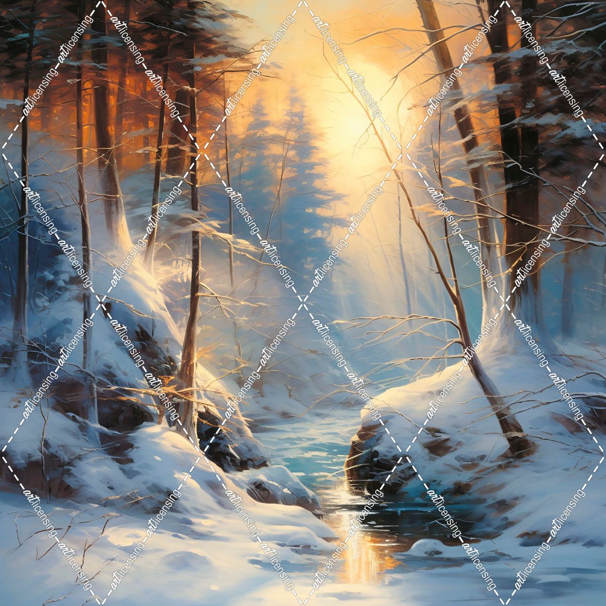 Winter Light Forest