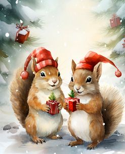 Squirrels at Christmas 1