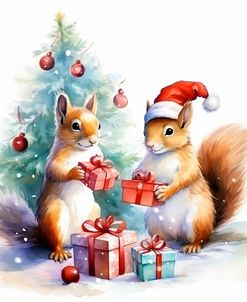 Squirrels at Christmas 2