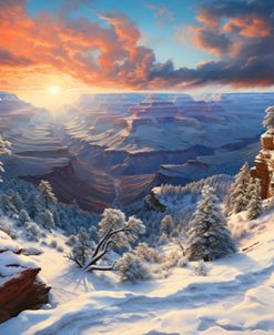 Grand Canyon Winter Sunset