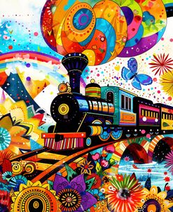 Colorful Train Maximalism