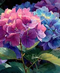 Watercolor Hydrangeas 1