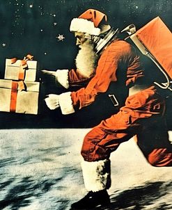 Retro Christmas Astronaut 2