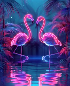 Neon Flamingo 3