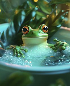 Bathing Frog