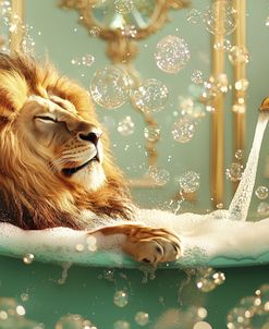 Bathing Lion 3