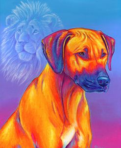 Rhodesian Ridgeback with Lion Spirit